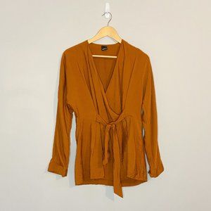 🌿 ginatricot | Burnt Orange Wrap Blouse